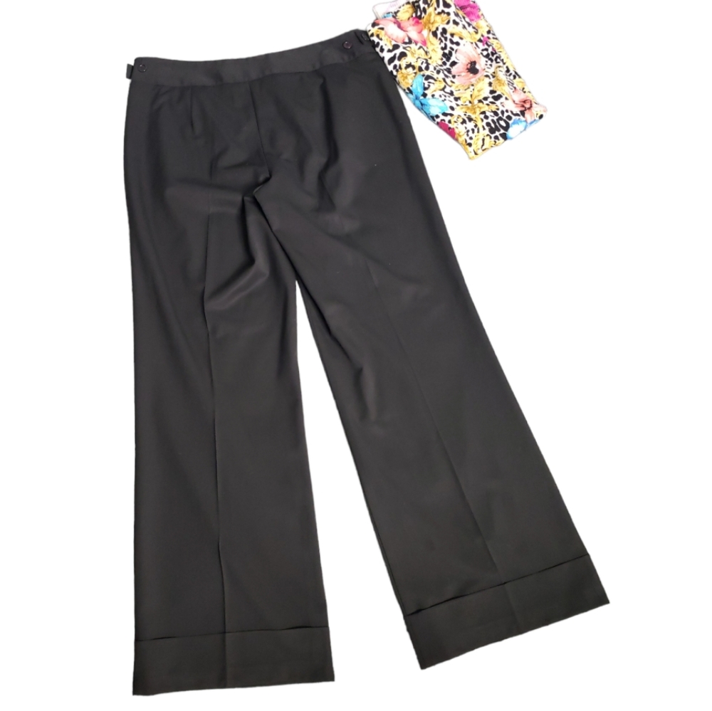 Trina Turk Cropped Cuffed Casual Career Office Business Modern Capsule Pants 6